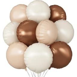 20/10/5Pcs Metallic Round Foil Balloons 18inch Rose Gold Silver Round Balloons Helium Air Globos for Birthday Wedding Xmas Decor