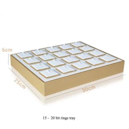 Organizer Case Jewellery Display Ring Tray Earring Holder Various Models Wholesale Luxury Gold White PU Necklace Jewelry