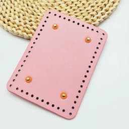 Rectangle Shaped PU Bag Bottom For Knitted Bag Crochet Bag Durable Bag Bottom With Rivet Bag Accessorie