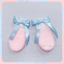 Italife Fluffy fur Ears with Bow for Itabag Decoration Women Kawaii Pink Blue 15cm Ear Hanger Buckles Ita bag Accessories H353