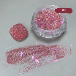 12 Colors Chameleon Glitter Flakes Irregular Untra-Thin Chameleon Yuki Glitter Sequins Mirror Effect Manicure Chameleon Sequins