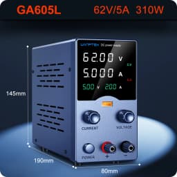 Wanptek Laboratory Power Supply 30V 5A 30V 10A 60V 5A 120V 3A  Adjustable with USB Output Display Lab Bench DC Power Supply