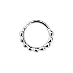 Flower Moon Heart Tush Teardrop Septum Piercing Drop Clicker Segment Nose Ring Daith Conch Hoop Earring 316L Surgical Steel 16G