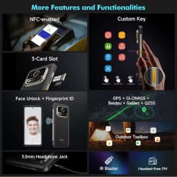Ulefone Armor 25T NFC 8ГБ 256ГБ 6500mAh 4G Thermal lmaging By FLIR Rugged 64MP Night Vision Android 14 глобальная версия