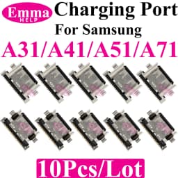 10Pcs USB Charger Charging Port Dock Connector Origianl For Samsung A52 A72 A53 A35 A55 A33 A32 A23 A13 A34 A25 A52s A04 A05 A15