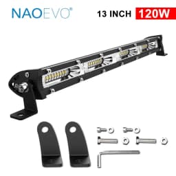NAOEVO 4x4 Off road Led Light Bar Super Slim 120W 12V 24V 7 12 inch Driving Fog LED Work Lamp For Auto ATV SUV Tractor Boat Jeep