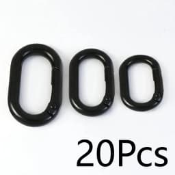 10/20Pcs Spring O Ring Buckles 13-32mm Openable Loop Carabiner Clip Hook for Bag Strap Keyring DIY Craft Hardware Accessories