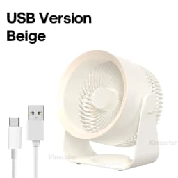 Multifunctional Electric Fan Circulator 4000mAh Wireless/USB Portable Home Quiet Ventilator Desktop Wall Ceiling Fan Air Cooler