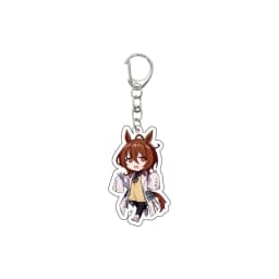 55MM Anime Pretty Derby Keychain Oguri Cap Special Week Silence Suzuka Tokai Teio Key Chain Acrylic Model Plate Christmas Gifts