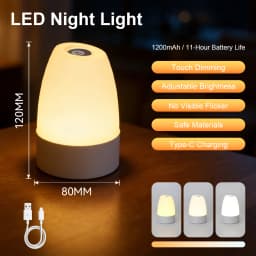 Motion Sensor Cabinet Lights Dimmable LED Night Light Wireless USB Rechargeable Led Tube Light for Wardrobe 3Colors Night Lamp