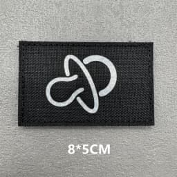 3D Tactical Patches IR Reflective Badge on Backpack Vest Clothing DIY Morale Tactical Badges Hook&Loop Laser Cut Supplies