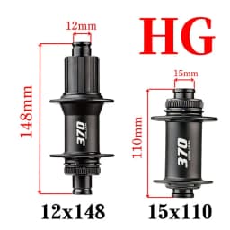 Boost Cube 32 Holes Ratchet 36T Rear 12x148 Front 15x110 Hub Center Lock 12-Speed Micro Spline XD Sealed Bearing for Mtb Bike