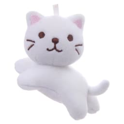 Cartoon Cute Six-Color Tilt Head Lying Plush Toy Cat Kitten Doll Backpack Pendant Decoration Christmas Halloween Gift Preferred