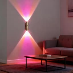Double Head RGB LED Night Light with Motion Sensor Rechargeable Magnetic Wall Lamp for Cabinet Hallway Stair Mood Ambient Light