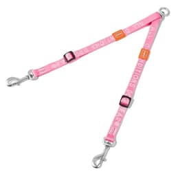 Double Dog Leash No Tangle Dual Dog Leash Lead Coupler Splitter Adjustable Two Handle Training Walking for Medium and Large Dog