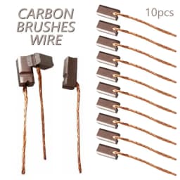 10Pcs 4*5*10mm Carbon Brushes DC Motor Generic Brush Replacement Leads Generator For DC12-24V Electric Motor Hand Tool Parts