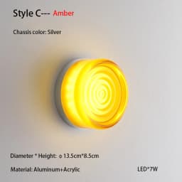 Nordic Simple Acrylic Wall Light Bedroom Bed Wall Light Atmosphere Light Corridor Balcony Ceiling Light Waterproof Wall Light