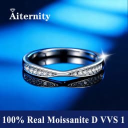 Moissanite Ring S925 Silver D Clarity Gold Plating Pass The Diamond Tester Gift GRA Certificate Twist Arm Double End Open Ring