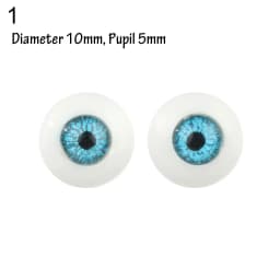 Doll Eye Accessories Doll Eyechips Doll Rolling Eyeballs DIY Doll Eyes Simulation Active Eyeball with Eyelashes