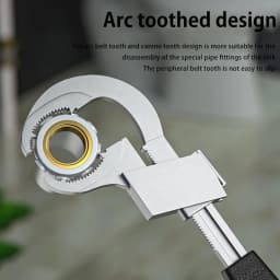 Universal Adjustable Wrench 80mm Open-ended, used for Dismantling Assembling Sanitary Ware and Furniture,Pipeline Maintenance