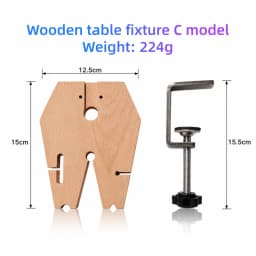 PHYHOO Wood Mini Table Clamp Small Bench Vice Jeweler Hobby Clamps DIY Mold Craft Repair Tool Portable Work Bench Screw Vise