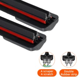 Double Rubber Strip Car Windshield Wiper Blade J Hook U Type Universal Unsupported Car Wiper 14 "16" 18 "19" 20 "21" 22 "24" 26“