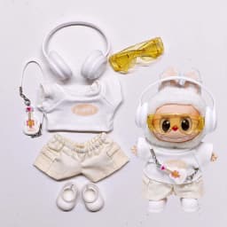 For Labubu Select High-quality Doll Clothing 15-17CM Casual Wear Set - 6-piece Set Labubu Universal Clothing