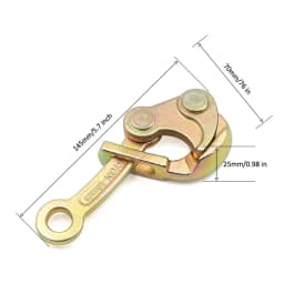 0.5,1Ton Wire Rope Jaw Clamp Multifunctional Electricity Cable Grip Pulling Non-Slip Haven Mini Tightening Tool Carbon Steel