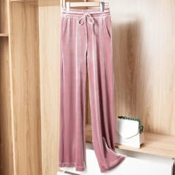 Big size Autumn Women Wide Leg Pants Casual High Elastic Waist Pockets velvet pants Fashion elegant Winter velour Trousers