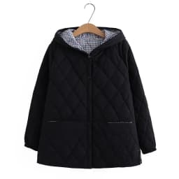 Oversized 7XL Cotton Jacket For Women's Autumn Winter Loose Casual Hooded Coat Female Thicken Cotton-padded Parkas Overcoat