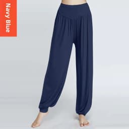 New Yoga Women's Square Dance Practice Pants Modal Cotton Elastic Large Size Loose Lantern Pants Summer Thin Model