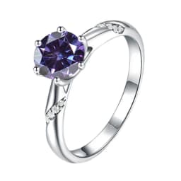 JoyceJelly S925 Ring With 1CT D Color Moissanite Diamond Female Classical Sterling Silver 925 Jewelry For Wedding Engagement
