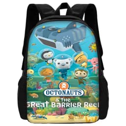Child School Cartoon O-Octonauts Backpack with Lunch Bags ,Pencil Bags ,School Bags for Boys Girls Best Gift