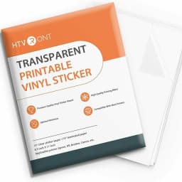HTVRONT 15/20Sheets 11 X 8.5Inch Printable Vinyl Sticker Paper self-adhesive Copy Paper for Inkjet & Laser Printer DIY 8.5x11''