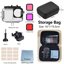 ACTION 5/4/3 Waterproof Case Diving Underwater Protective Housing Shell for DJI Osmo Action 5 PRO 4 3 Action Camera Accessories