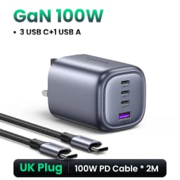 UGREEN USB Charger 100W GaN Charger for Macbook Tablet Fast Charging for iPhone Xiaomi USB Type C PD Charge for iPhone 18 17 16