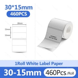 Niimbot 1Roll B1 White Sticker Paper Waterproof Adhesive Label White Anti-Oil For B1 B21 Mini Portable Thermal Printer Tape