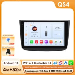 Hizpo Android 14 Car Multimedia Player For Mercedes-Benz Viano 2 W639 2003 - 2015 Carplay 360Camera By Snapdragon 6115