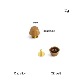 20/50/100PCS 8-15mm Metal Screwback Rivet Studs For Leather Craft Luggage Handbag Purse Bottom Protective Feet Nails Accessories