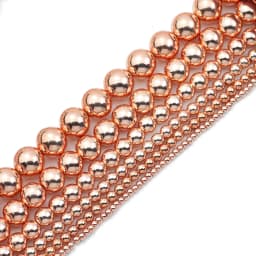 A+ Natural Stone Non-Magnetic Hematite Round Loose Spacer Beads For Jewelry Making DIY Beaded Bracelet Neckalce 2 3 4 6 8 10mm