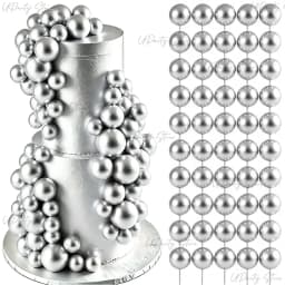50/100pcs Cake Ball Picks Topper Wholesale 4 Sizes Foam Balls Cake Toppers for Birthday Christmas Wedding Cake Decoration Favor