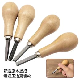 Jewelry Stone Setting Tools Kit - Grooved Prong Pusher Square Bezel Pusher Bezel Roller with Wooden Handle for Jewelry Making
