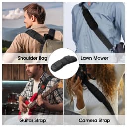 1 Pair Universal Shoulder Bag Pad Breathable Removable Luggage Sling Cushion Extra Thick Shock Absorption Shoulder Strap Pad