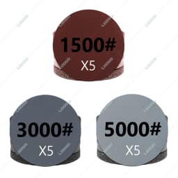 Car Polishing Buffing Sponge Foam Wool Pads Sandpaper Kit For Waxing Sanding Polisher M10 Drill Adapter Hexagonal Thread 3Inch