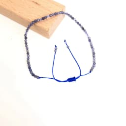 Faceted Gemstones 2-3mm Beads Hand Woven Adjustable Bracelet Lapis Lazuli Crystal Turquoise Choker Men Female Jewelry Party Gift