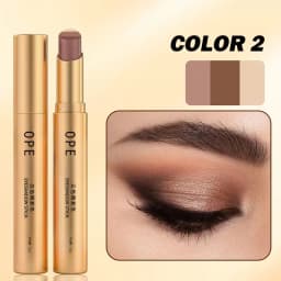 High-Temperature Resistant Makeup OPE Triple Color Eyeshadow Stick Commuting and Dating Eye-Enhancing Eyeshadow Pencil