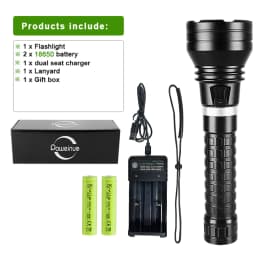 10000LM Powerful XHP360 Diving Flashlight IPX8 Underwater Lamp Professional Scuba Diving Torch 1000M High Power LED Flashlights