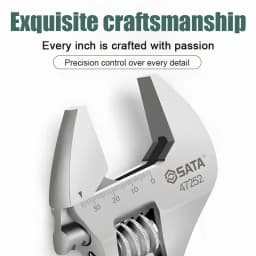 SATA 4/6/8/10inch Adjustable Drive Wrench Mini Small Big Spanner Wrench Adjustable Head Jaw Repair Tool Wrench Car