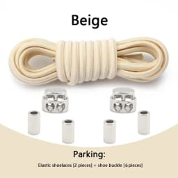 1 Pair Elastic Shoelaces for Sneakers No Tie Shoe Laces Metal Lock Quickly Put on And Take Off Lazy Shoes Lace Round Rubber Band