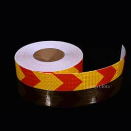 5cm*10m Arrow Reflective Tape Fluorescent Lemon Yellow White Red Waterproof Adhesive Reflectors Sticker For Car Motorcycle Truck